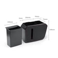 thumbnail image 2 of BotaniNest Front Back Seat Organizer Rubbish For Automobile Truck Vehicles Black | Auto &, 2 of 6