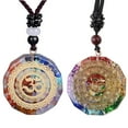 thumbnail image 2 of Orgonite Luminous Energy Pendant Natural Crystal Chakra Orgon Energizing Necklace Absorbs Negative Healing Jewelry, 2 of 17