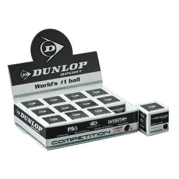 Dunlop Competition Squash Ball - Dozen