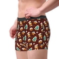 thumbnail image 2 of Susaid Christmas Gingerbread Print Men's Mesh Boxer Briefs Cooling Breathable Sports Underwear Wide Waistband Boxer Briefs W/Fly-XX-Large, 2 of 5