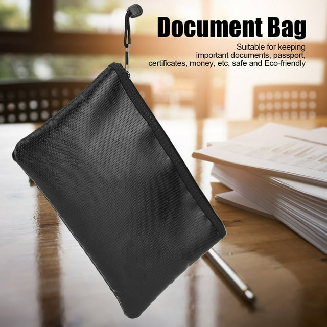 Bolsa impermeable para documentos, maletín para documentos, resistente al fuego, bolsa para documentos, pasaporte, dinero, portátil, bolsa para guardar documentos, solución innovadora