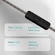thumbnail image 3 of Monitores intrauditivos keephifi KZ EDX Pro con micrófono - Cian, 3 of 8