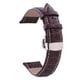 thumbnail image 3 of 12 14 16 17 18 19 20 21 22 24mm Pulsera De Cuero De Capa Superior Piel De Becerro Hombres Mujeres Universl Doble Prensa Automática Hebilla De Mariposa Pulseras, 3 of 4