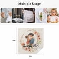thumbnail image 5 of Mother's Day Cloth Napkins, Watercolor Love Orange Flowers Retro Beige Washable and Reusable Dinner Napkins Set of 4, Table Napkin for Kitchen Party Birthday Wedding Hotel Housewarming 20"x20", 5 of 9