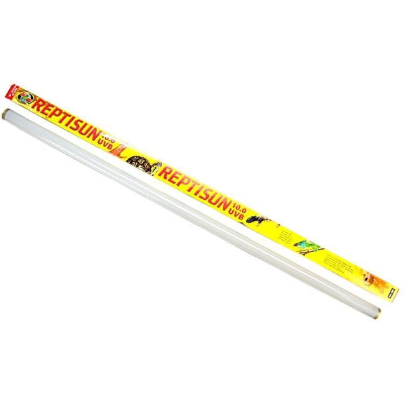 Zoo Med ReptiSun 10.0 UVB T8, 48-Inch, Reptile Habitat Fluorescent Lighting for Larger Terrarium