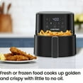 thumbnail image 4 of Chefman 4L (4 Qt) Friteuse à air digitale compacte avec Hi-Fry & Rappel des secousses - Noir, Nouveau, 4 of 7