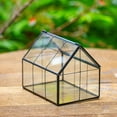 thumbnail image 3 of NCYP Handmade Mini Closed House Shape Terrarium with Lid and Latch, Terrarium Only, 3 of 13