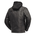 thumbnail image 3 of First Mfg Co - Vendetta - Men's Motorcycle Riding Leather Jacket, Bikers Leather Jacket with Removable Hood, CCW & Armor Pockets, 3 of 6