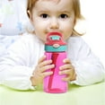 thumbnail image 2 of Fnochy Kids Straw Water Bottle with Autospout Lid, 16oz, Pink, 2 of 7