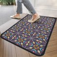 thumbnail image 4 of Multicolor Ethnic Geometric Pattern Door Rugs,Washable Non Slip Door Mats Indoor,Decorative Door Mats,Entry Mat Indoor for Entrance,Bedroom,Kitchen,Bathroom,30"x17", 4 of 6