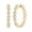 Yellow Gold Vermeil Plated Silver, variant on 1/20 ct Natural White Diamond Huggie Hoop Earrings For Women