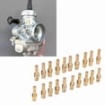 thumbnail image 3 of Boquilla piloto de carburador, 20 piezas 12.5-60 resistente de metal resistente a la alta resistencia carbohidratos piloto Reemplazo de mikuni vm tm tmx para mantenimiento, 3 of 7