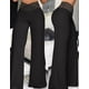 thumbnail image 4 of Women Wide Leg Flared Pants Autumn Casual Crisscross Sheer Mesh Patch High Waist Trousers Y2k Streetwear Elegant Work Pant, 4 of 4