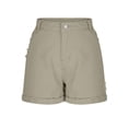 thumbnail image 5 of Women Shorts Casual Stretchy High Waisted Jean Short Cut Off Denim Shorts Trendy Khaki 2XL, 5 of 6