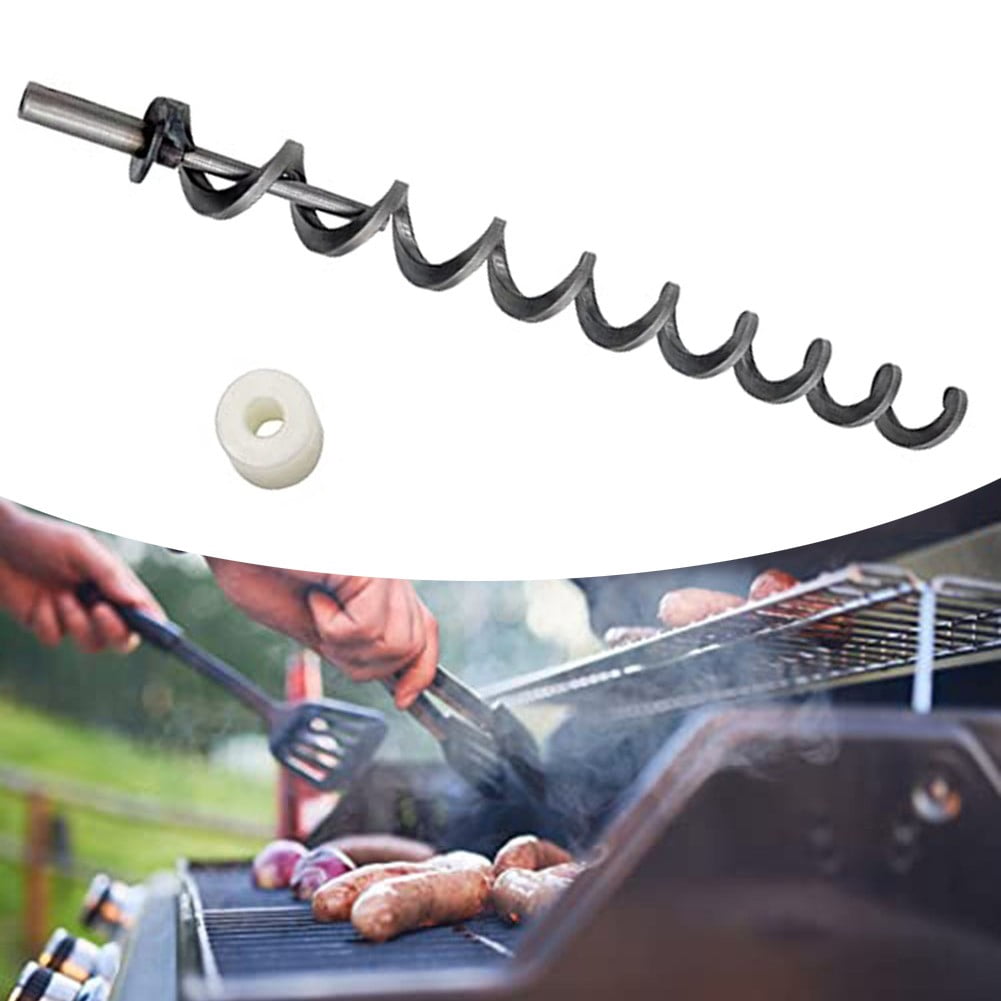 17 Inch Direct Igniter Auger Shaft Screw Push Rod/Shaft and Auger Brushing Kit, Replacement for Traeger Pellet Grills Auger