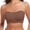 122-Brown, variant on Strapless Bra for Women Non-Slip Silicone Wireless Bandeau Bras Seamless pads Bralette Tube Top Bra,Clear Bra Straps Included