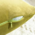 thumbnail image 3 of Juego de 2 Fundas de Cojines de Terciopelo Almohada Decorativa para Sofá Súper Suave Decoración Cómoda Hogar Sala de Estar Dormitorio para Sofá 40X40CM Amarillo Verde, 3 of 4