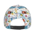 thumbnail image 6 of Kdxio Unisex Stamp Pattern Baseball Cap Unisex Washed Classic Adjustable Hat, 6 of 8