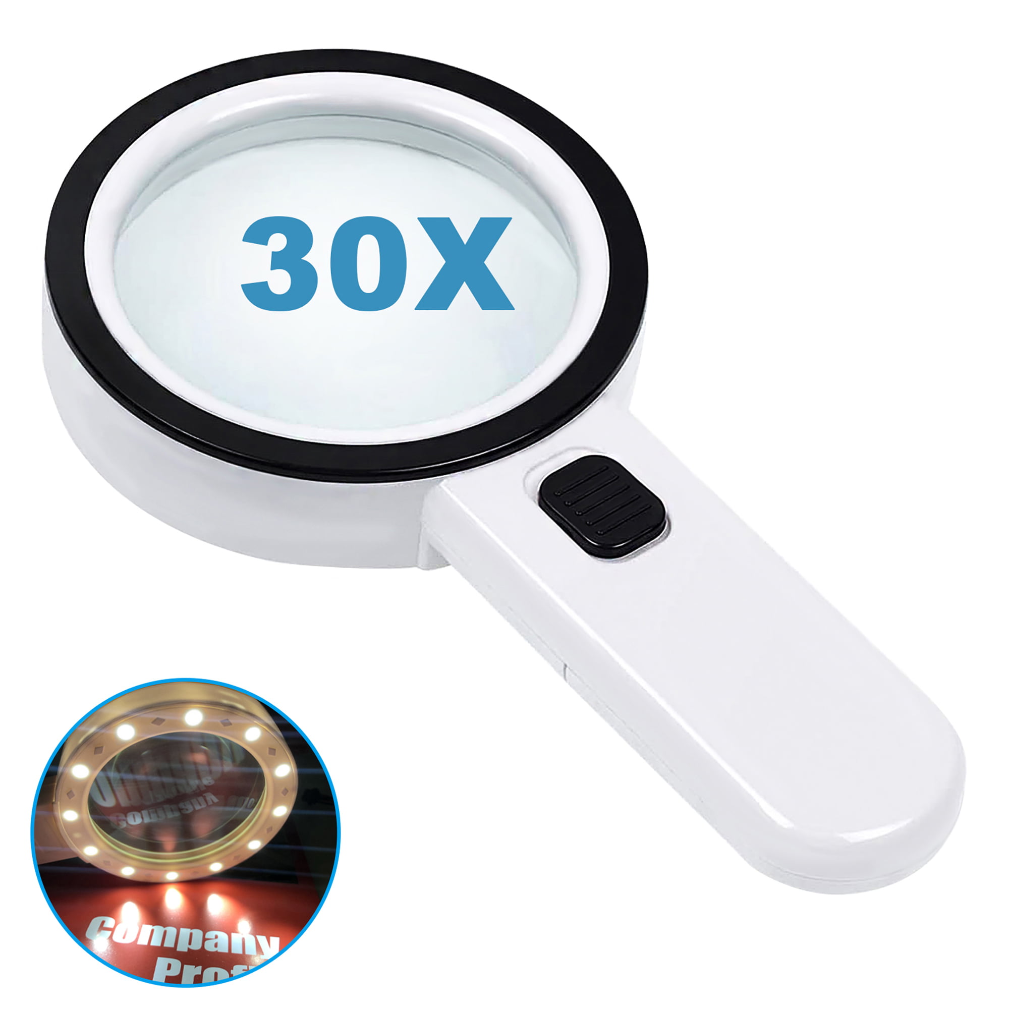 3 X magnification Bausch&Lomb Sight Savers Mini-Lite illuminated Magnifier 
