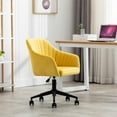 thumbnail image 3 of CAROCC Home Office chair with Middle back Modern Design velvet chair with arms, 3 of 9