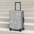 thumbnail image 3 of Wukai GlitterSilver Elastic Luggage Cover: Personalized Protection for Your Suitcase - Fits 19~29-inch, Washable & Durable Travel Companion-Large, 3 of 8