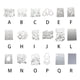 thumbnail image 4 of Bearachild Bonitos y bonitos troqueles para cortar DIY, molde para manualidades, moldes de grabado resistentes al desgaste, molde decorativo para estampado Herramientas de estampado Plata Tipo 8.3927A Bearachild HA074148-08, 4 of 6