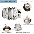 thumbnail image 3 of FORMRS Unisex School Backpack 17" Student Travel Bag with Laptop Compartment, Halloween Happy Ghosts, 3 of 7