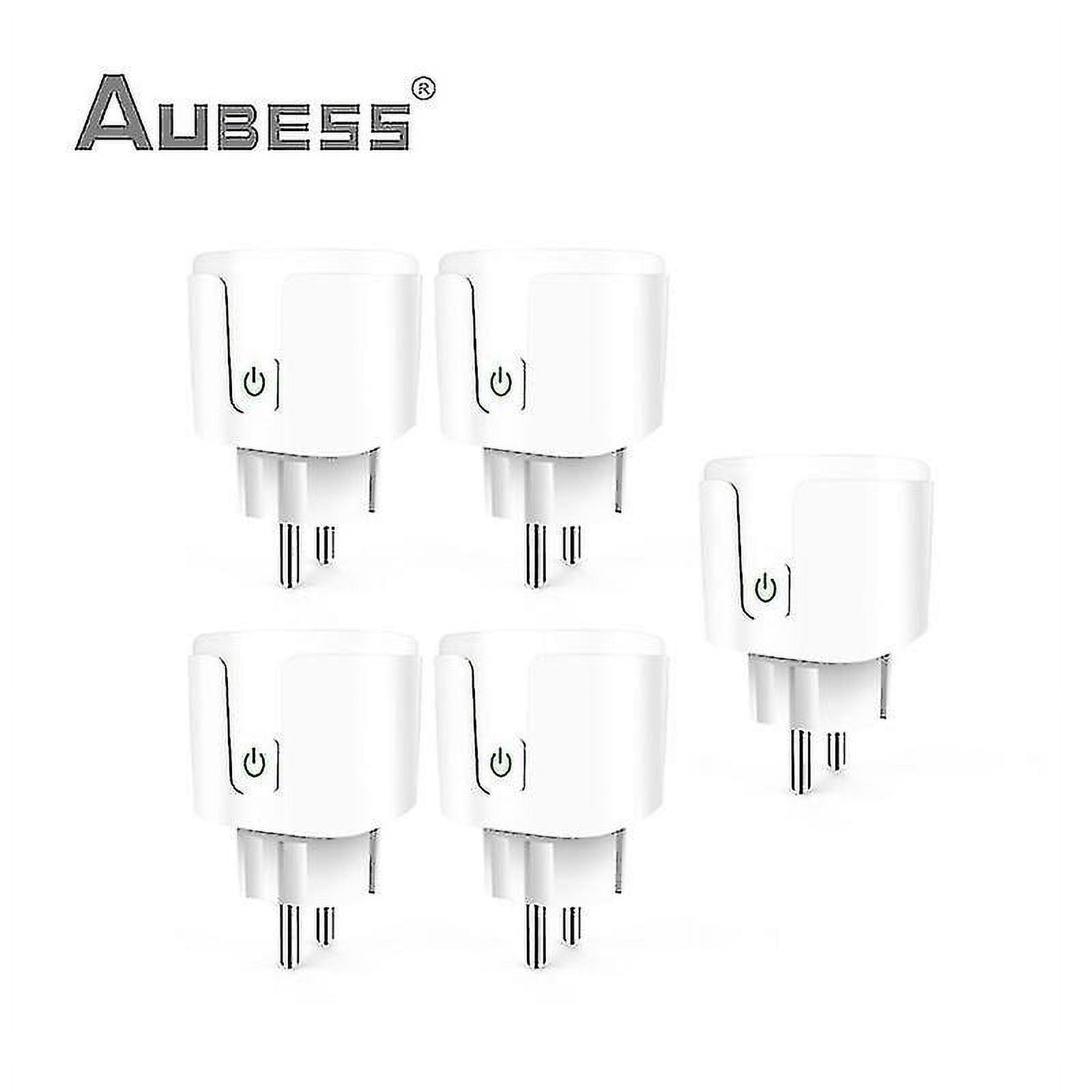 Enchufe inteligente Aubess 20a Tuya Wifi UE Monitor de energía para el ...