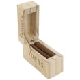thumbnail image 3 of Koyal Wholesale Forever Yours Engraved Real Wood Slim Ring Box, Wedding Engagement Proposal Ring Box, 3 of 5