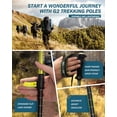 thumbnail image 7 of G2 Telescopic Trekking Poles/Aluminum Alloy/Comfort BMM Handle/Foam Padded Wrist Strap/Auto-Adjustable Strap/Quick Flip Lock/Snow Baskets Attached (Pack of 2 Poles), Orange/Blue/Yellow/Red, 7 of 7