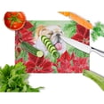 thumbnail image 2 of Caroline's Treasures English Bulldog Poinsettas Glass Cutting Board Large, 2 of 2