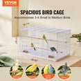 thumbnail image 2 of Jaula Flight Bird VEVOR apilable de 30 pulgadas para pájaros pequeños, 2 of 9