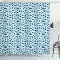 thumbnail image 1 of Ambesonne Fish Shower Curtain, Aquarium Underwater Life Theme, 69"Wx75"L, Night Blue Pale Blue, 1 of 3