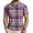 Q9-Pink, variant on Homeyce Short Sleeve Polo Shirts for Men Collared Button Polo Shirts Casual Basic Lightweight Shirt Plaid Short Sleeve Tee Shirt,Gray M