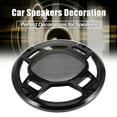 thumbnail image 3 of Universal 9" Car Metal Speaker Grill Cover Mesh Woofer Horn Guard Decorative Irregular Grille Protector Black, 3 of 6