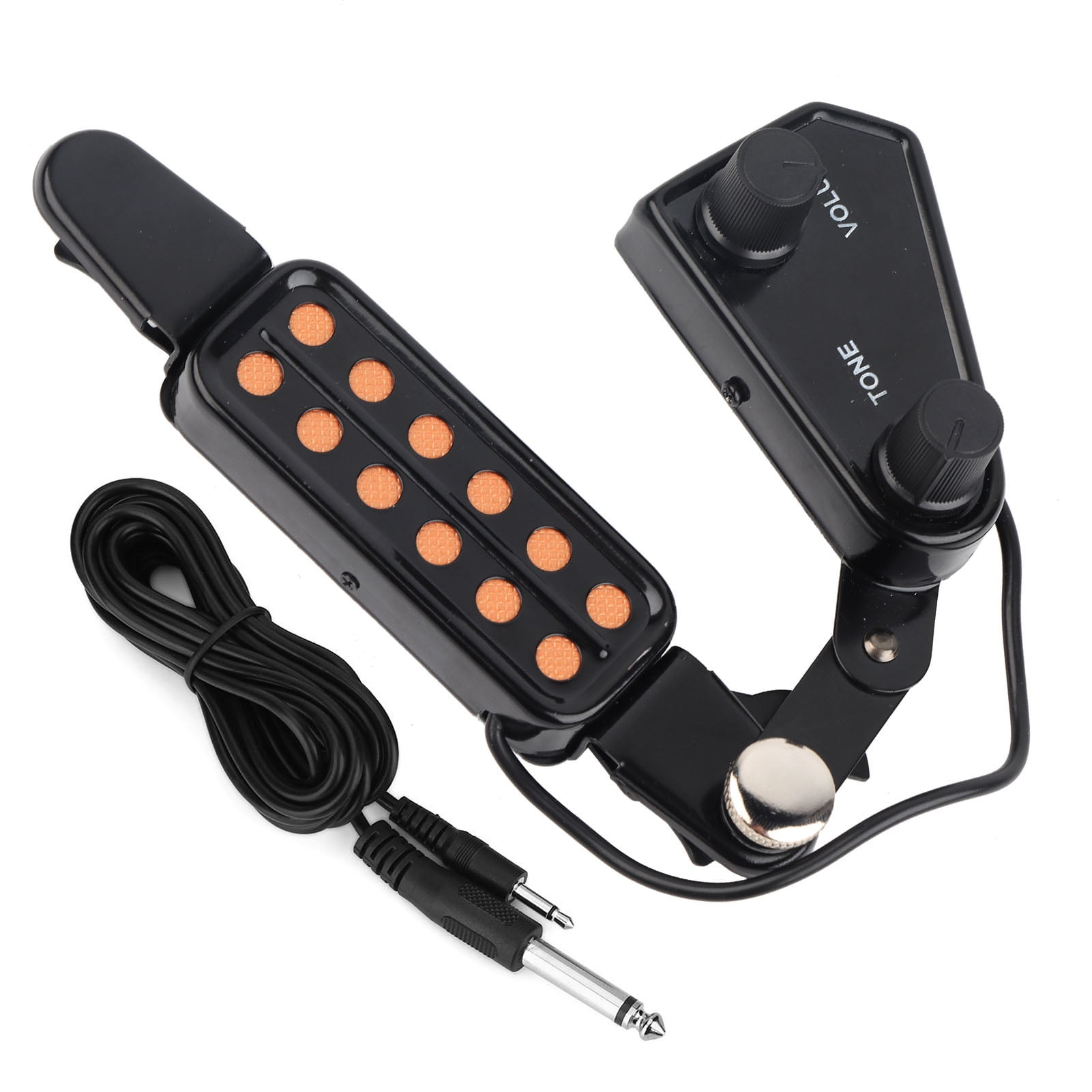Magnetic Soundhole Pickup for Acoustic Guitar, Protects Finish with Built,In Cushion