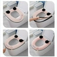 thumbnail image 6 of MICLOZYT Clearance,Toilet Seat Cover Pads,Toilet Seat Cover with Comfort Foam,Zipper Style Household Universal Use Plush Toilet Seat Cover Winter Season Thickening and Warm Washable with Handle, 6 of 10