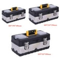 thumbnail image 4 of Tool Box Portable Lockable Storage Removable Tray Organizer large capacity, 4 of 8
