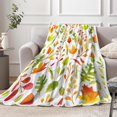 thumbnail image 2 of Fall Yellow Tree Foliage Throw Blanket, Autumn Brown Yellow Maple Leaf Sage Blanket and Throws, Soft Flannel Fleece for Bedroom, Living Room Outdoor Blankets, 50X60 Inches., 2 of 5