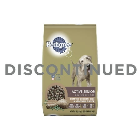 PEDIGREE Active Senior Dry Dog Food Roasted Chicken, Rice & Vegetable Flavor, 15 lb. Bag
