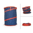 thumbnail image 3 of Camco 30 Gallon American Patriotic Collapsible Household Garbage Can with Carry Bag, Blue/Blue, 3 of 3