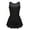 Black, variant on Moggemol Kids Girls Sleeveless Mock Neck Figure Ice Skating Dress Tulle Tutu Dance Dresses Ballet White 14