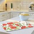 thumbnail image 6 of Dish Drying Mat Poppy Flowers Kitchen Dish Pads Super Absorbent Microfiber Dish Drying Rack Pads Safe Heat-resistant Kitchen Counter Mat,16x18 Inch, 6 of 7