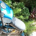 thumbnail image 7 of ZNNT Motorcycle Seat Anti-Slip Comfortable Seating Faux Leather Retro Motorcycle Cafe Racer Seat with Mounting Brackets for Honda CG125, 7 of 7
