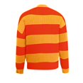 thumbnail image 5 of Women's Casual Striped Sweater Long Sleeve Pullover Crew Neck, Comfortable and Versatile, Great for Everyday Wear and Seasonal Outfits,Orange,S, 5 of 5