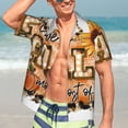 thumbnail image 5 of Lsque I Love Fall Most Of All pattern Hawaiian Shirt for Men, Unisex Summer Beach Casual Short Sleeve Button Down Shirts-X-Large, 5 of 9