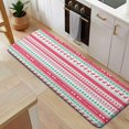 thumbnail image 5 of Red and Green Christmas Pattern Kitchen Rug Mat,Kitchen Runner Rugs Non Skid Washable,Decorative Kitchen Floor Mats for Kitchen,Sink,Laundry,17"x47.2", 5 of 7
