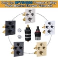 thumbnail image 2 of PinesC Thermostatic Push Button Shower Valve Cartridge Replacement, Shower Diverter Valve Cartridge Kit Full Set Backup, 3 way Vertical Valve Backup, 2 of 5