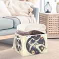 thumbnail image 3 of Yayeee Collapsible Storage Bin with Lid Fabric Closet Decorative Basket with Handles, Astronaut Floating, 3 of 7