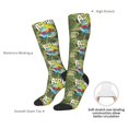 thumbnail image 5 of Picia Women Crew Soft Moisture-wicking Socks Surfing Dinosaur Pattern Design Cotton Socks, One Size fit All, 5 of 9
